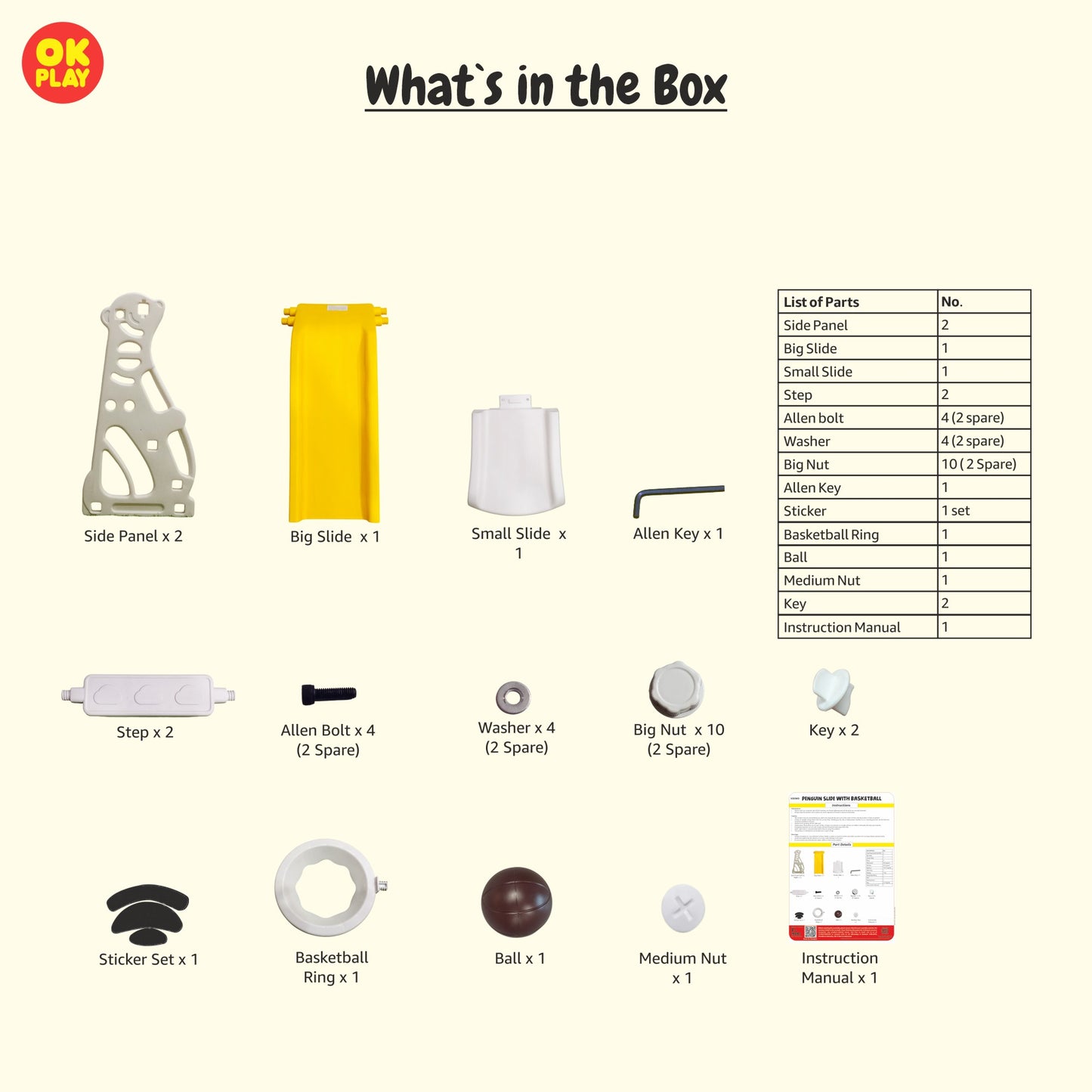 Penguin Slide With Basketball Ring