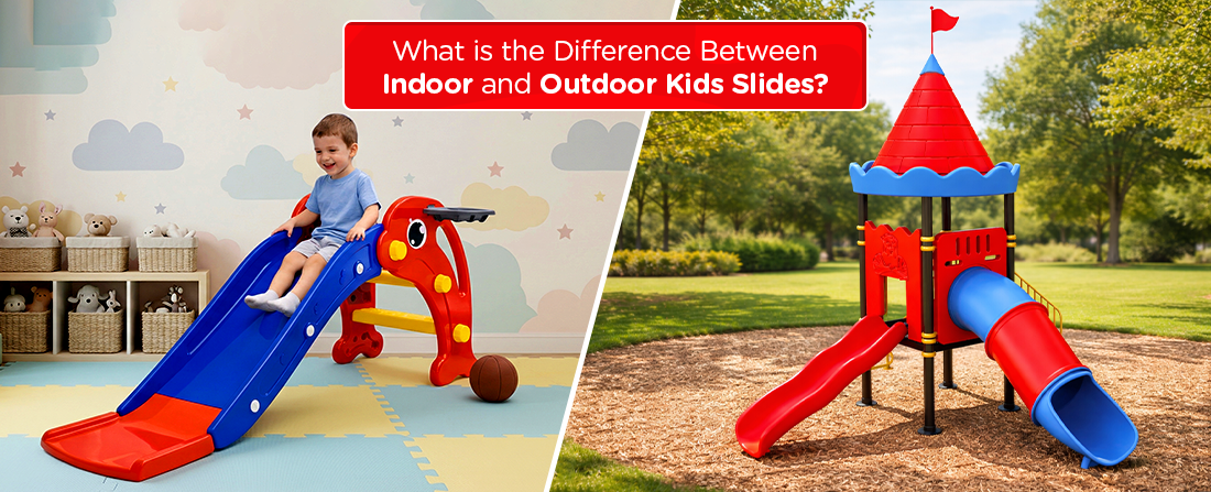 Indoor slides vs Outdoor slides by Ok Play