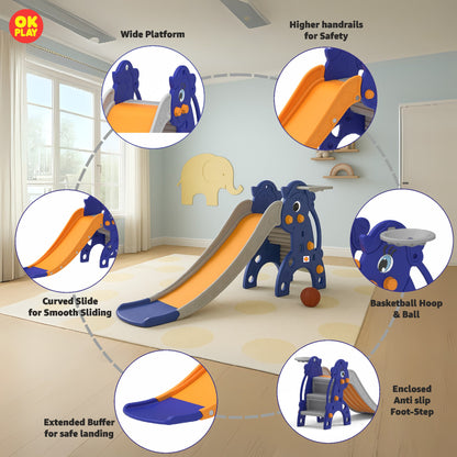 Unicorn Slide With Basketball Ring - Junior