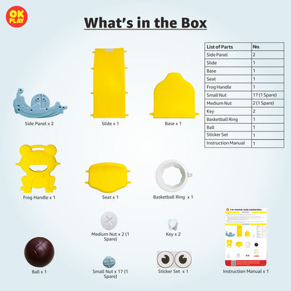 3 in 1 Rocker, Slide & Basketball