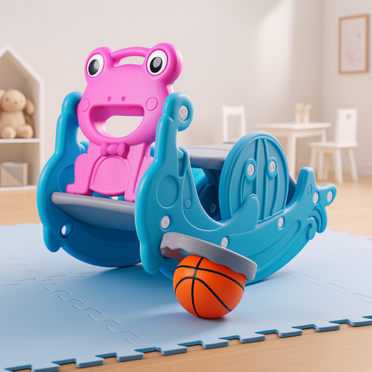 3 in 1 Rocker, Slide & Basketball