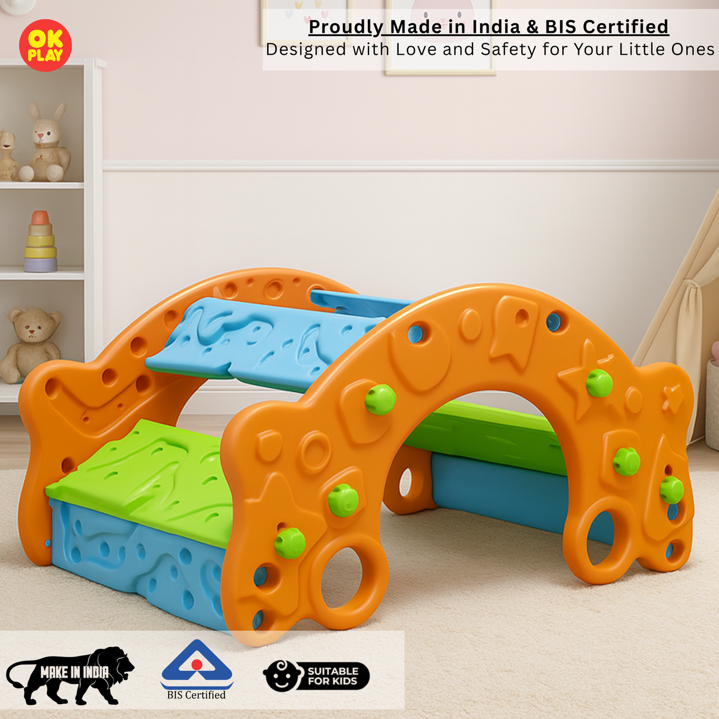 3 in 1 rocker, Climber & Bench