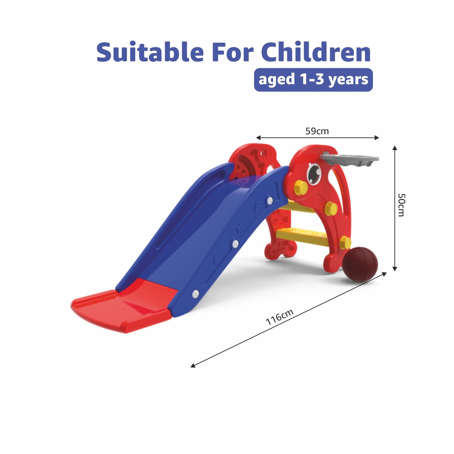 Dolphin Slide with Basketball