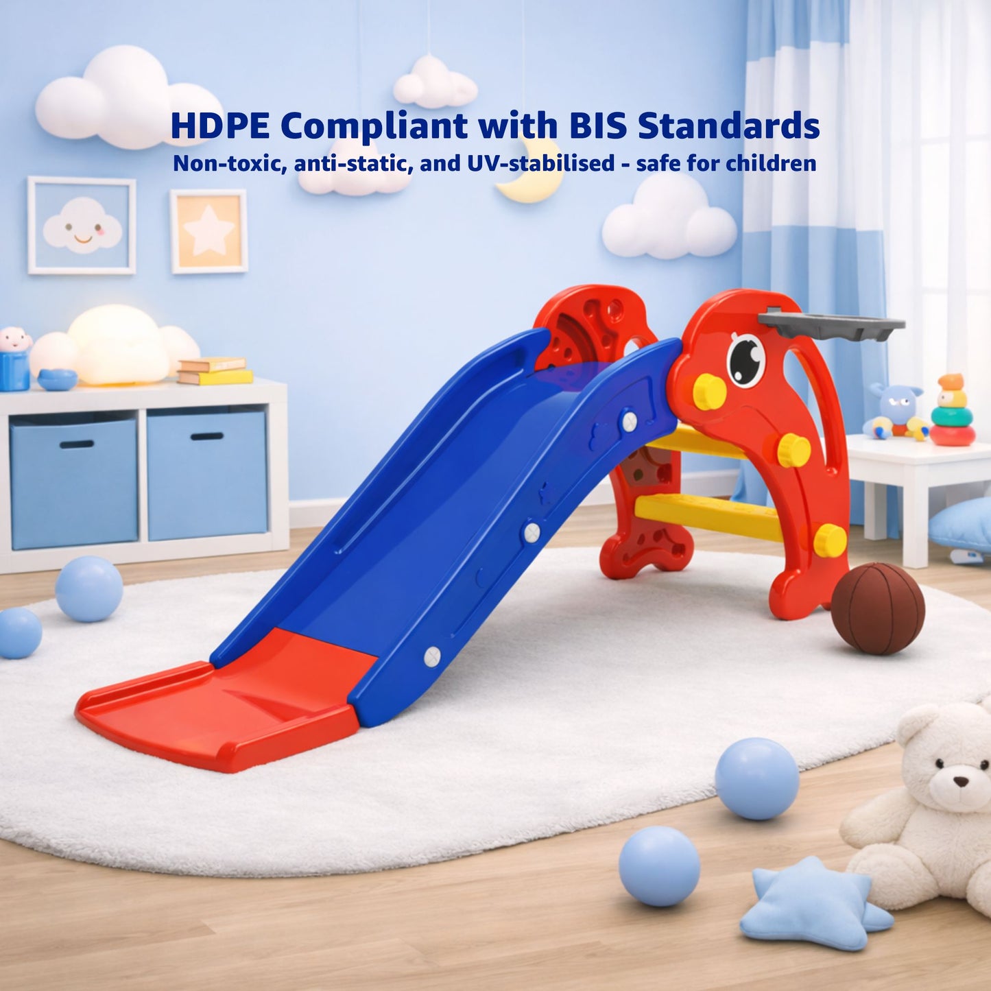 Dolphin Slide with Basketball