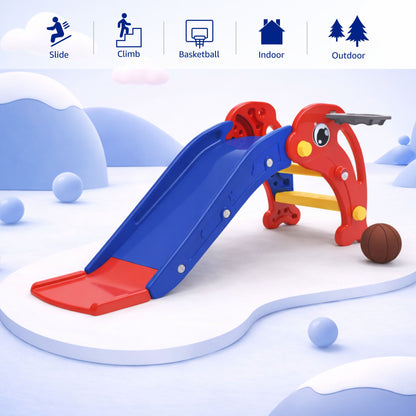 Dolphin Slide with Basketball