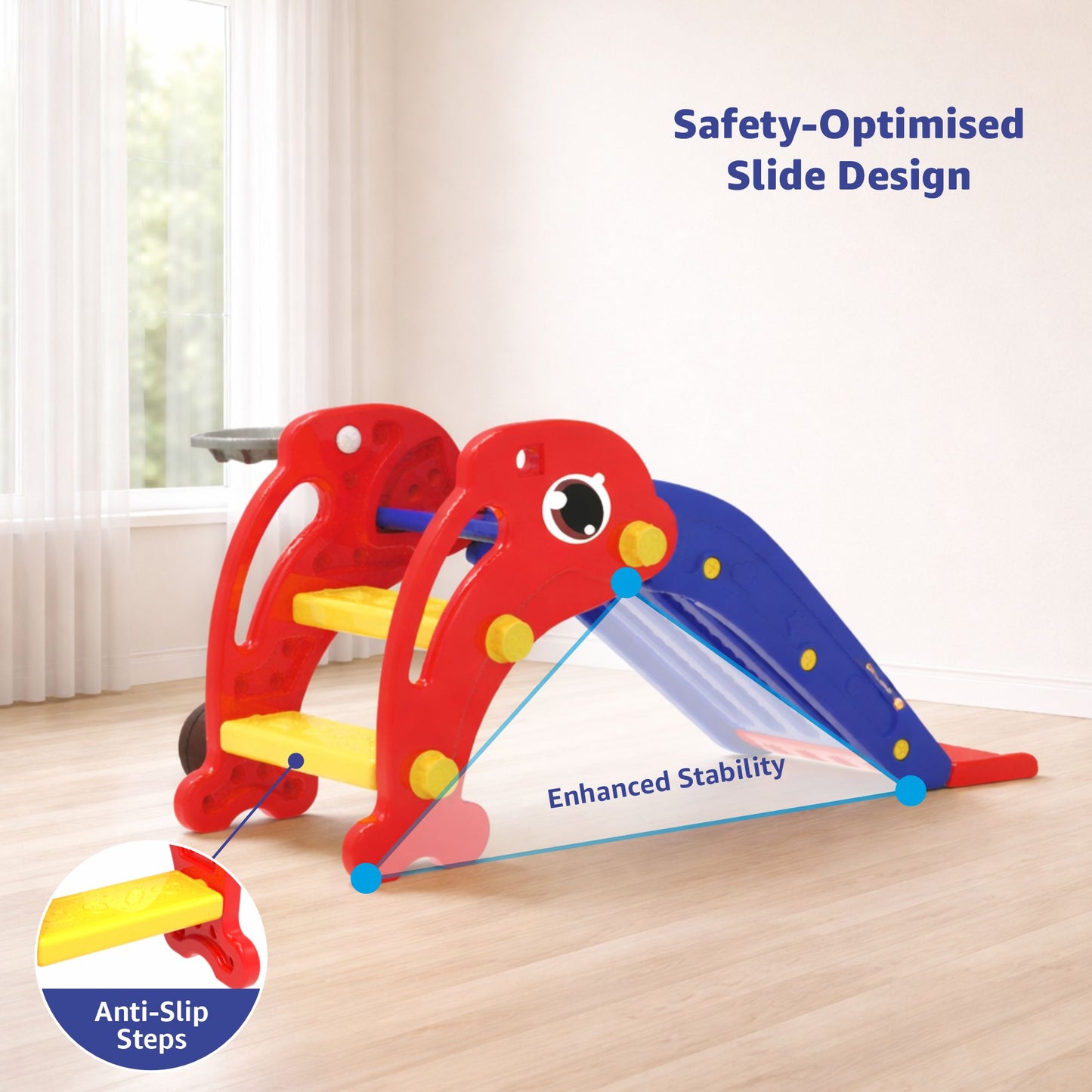 Dolphin Slide with Basketball