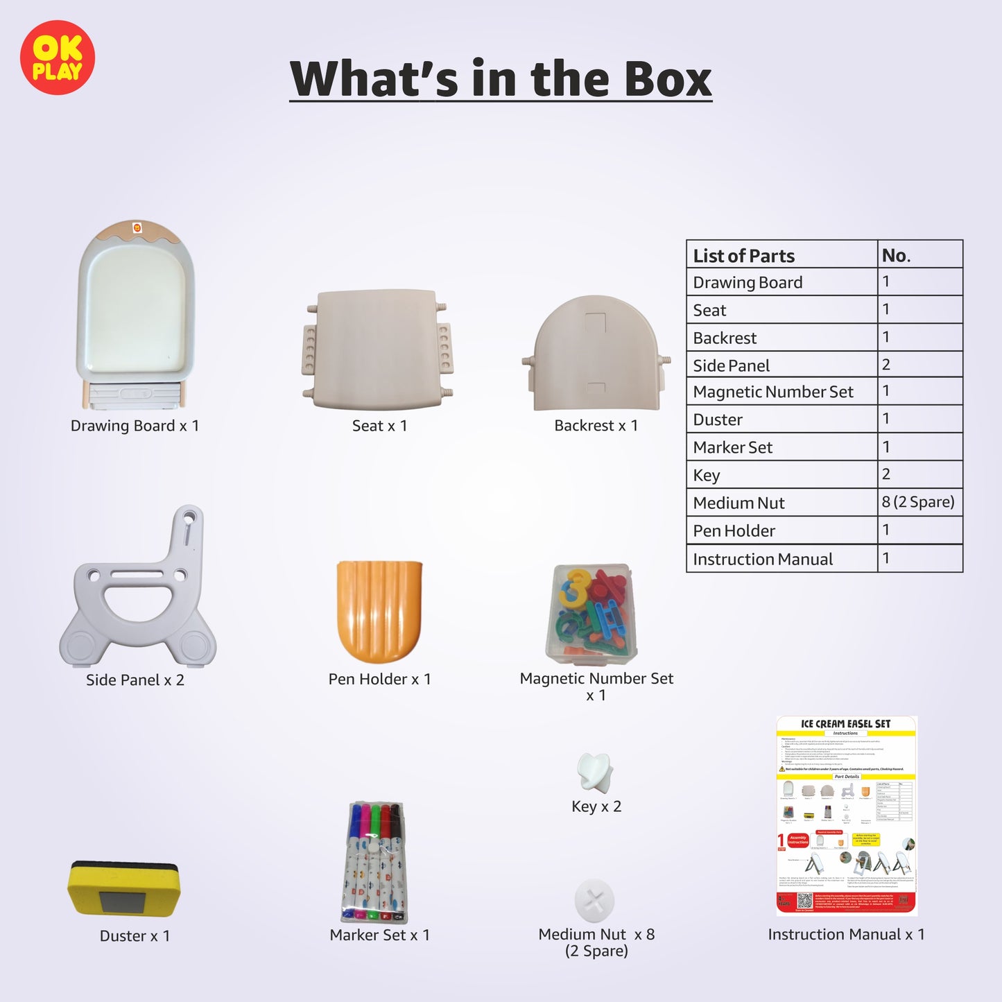 Ice Cream Easel With Chair