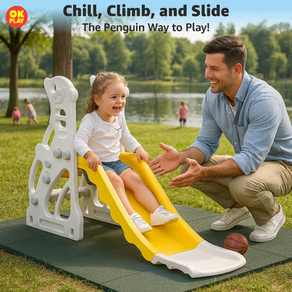 Penguin Slide With Basketball Ring