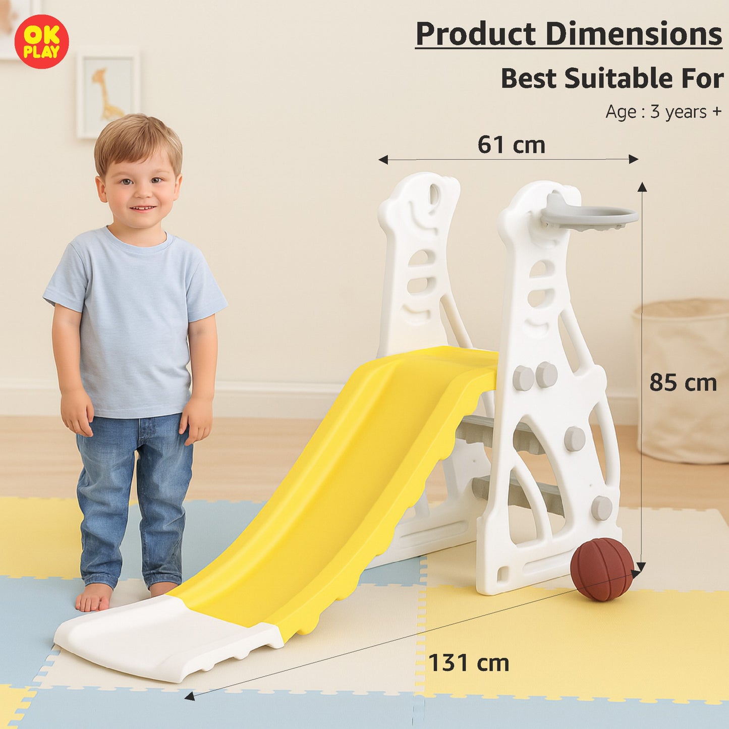 Penguin Slide With Basketball Ring