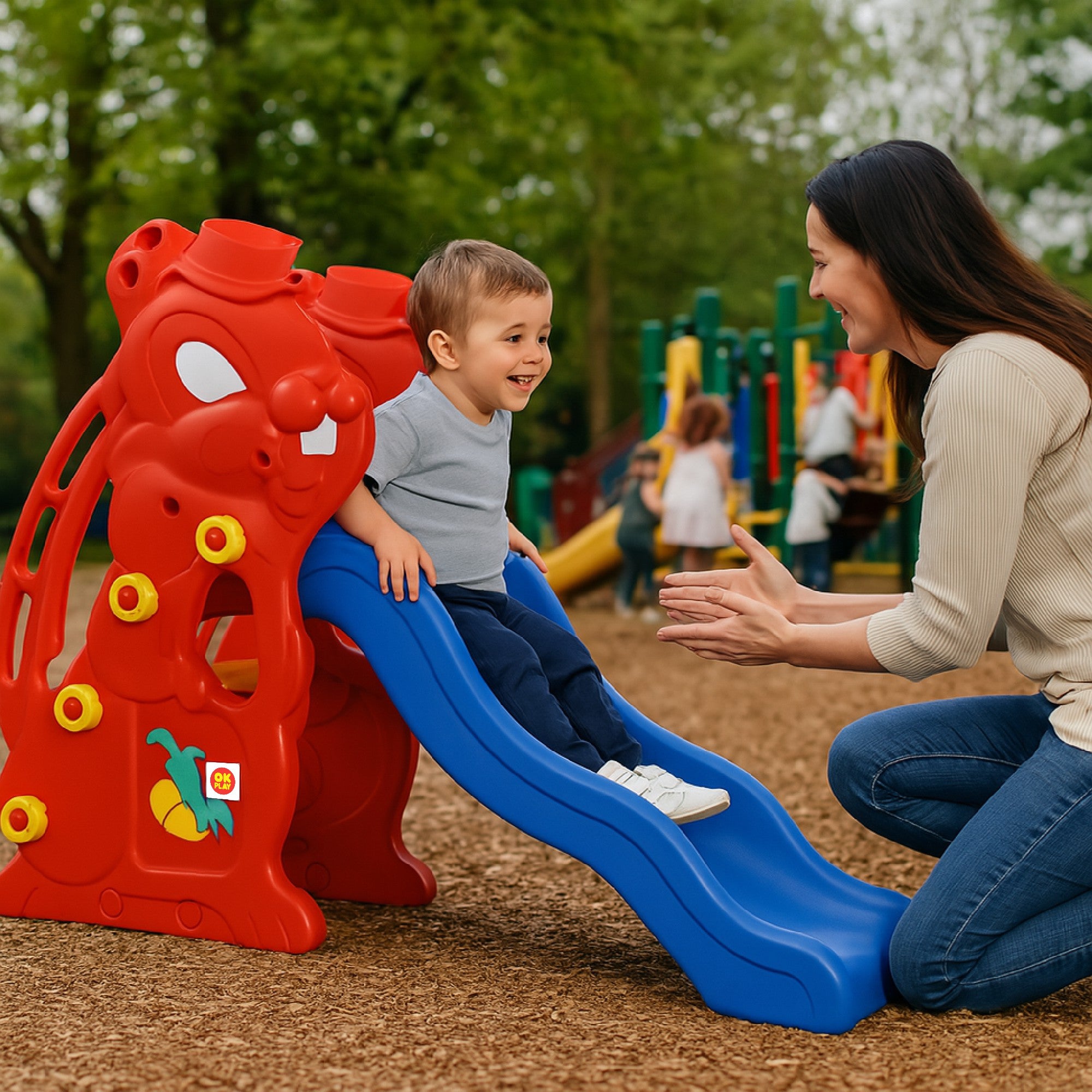 Rabbit Slide With Basketball Ring – Ok Play India
