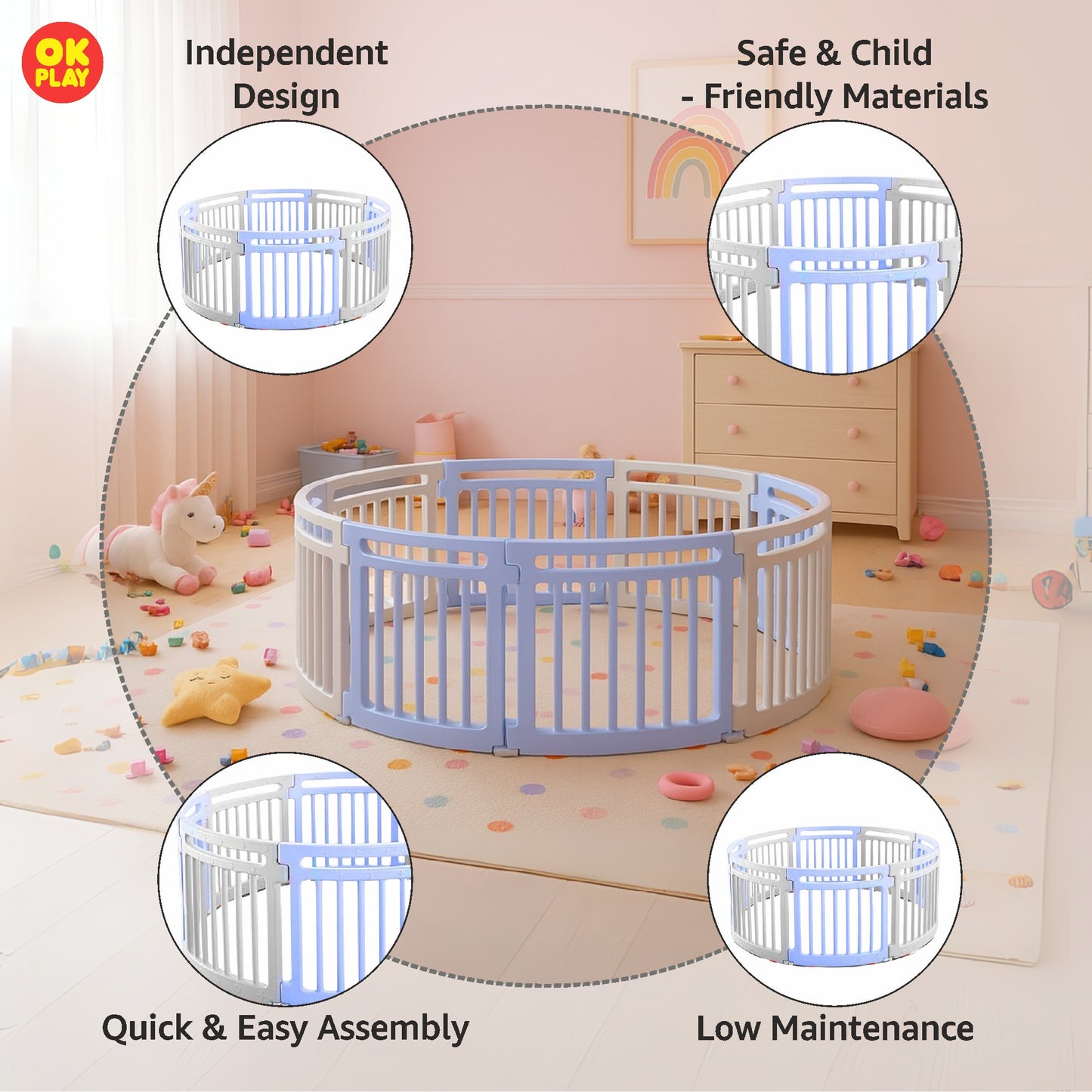 Round Play Pen