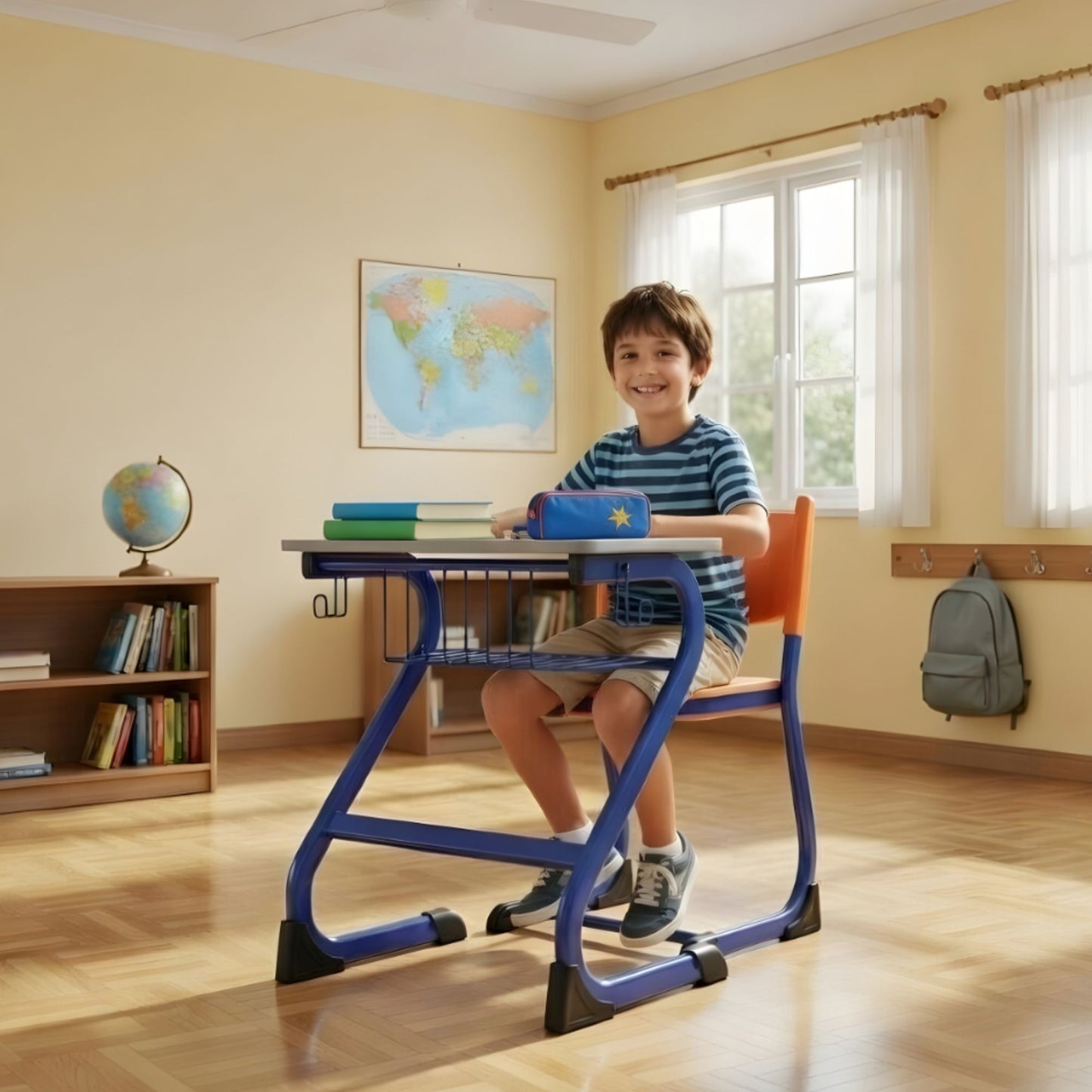 S - Type Single Desk - TT1_ECON