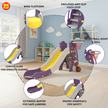 Unicorn Slide With Basketball Ring - Senior