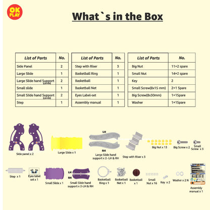 Unicorn Slide With Basketball Ring - Senior