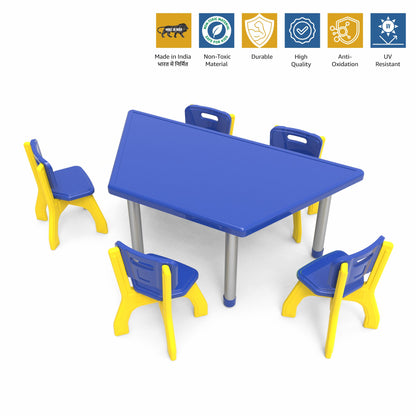 Trapezium Table  (Metal Leg)