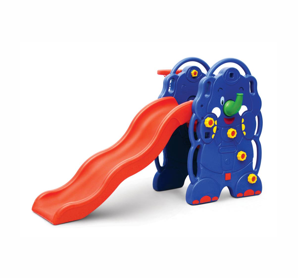 Red,Blue and White Plastic Ok Play Dino Slide, For Outdoor, Age